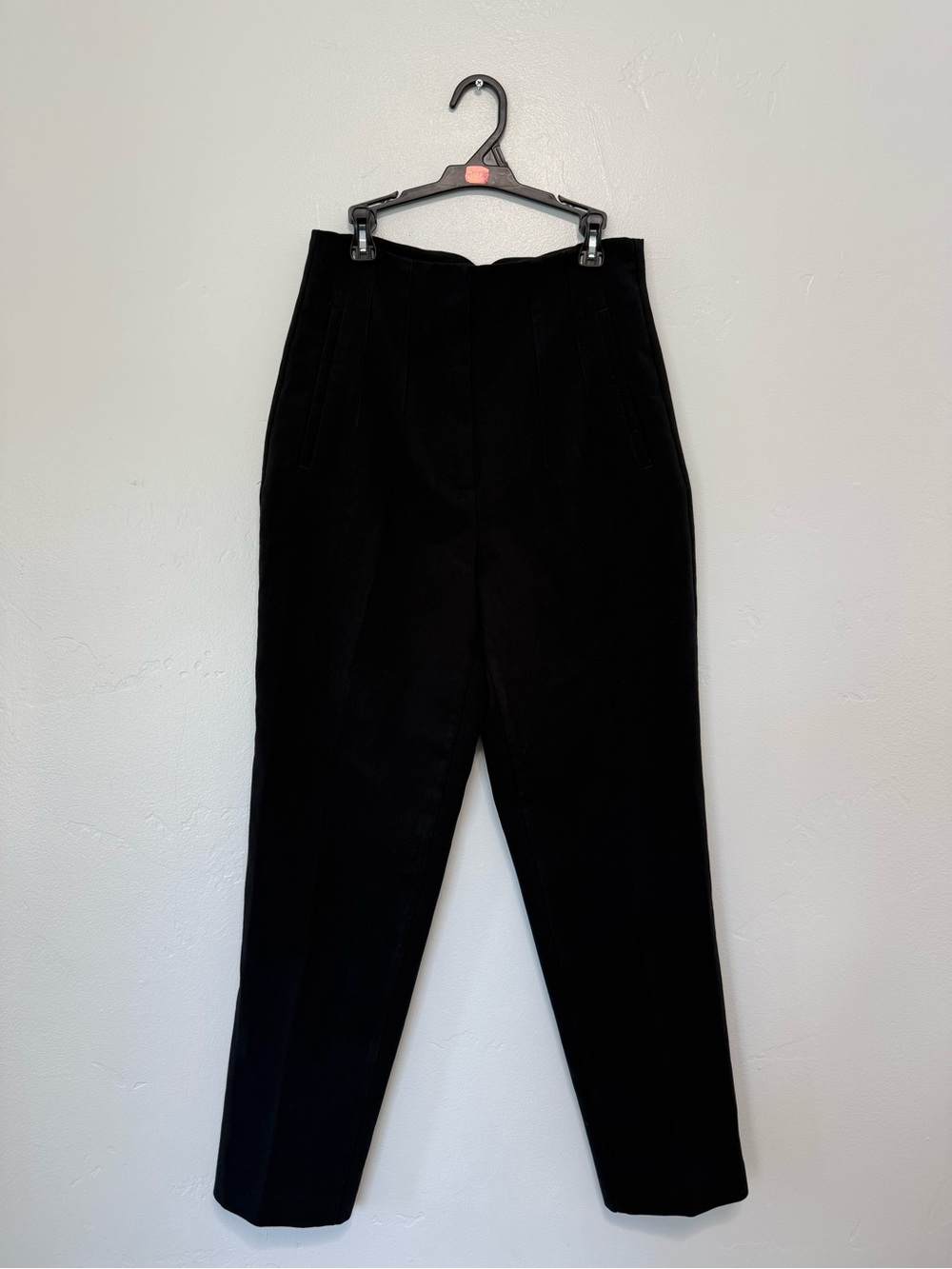 Zara Black High-Waisted Tailored Trousers